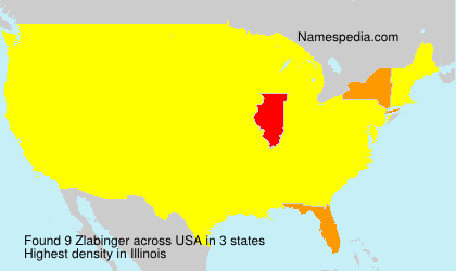 Surname Zlabinger in USA