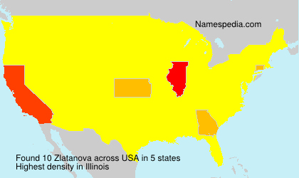 Surname Zlatanova in USA