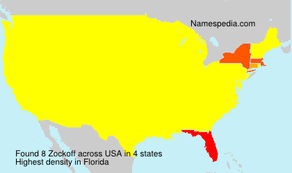 Surname Zockoff in USA