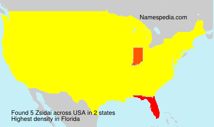Surname Zsidai in USA