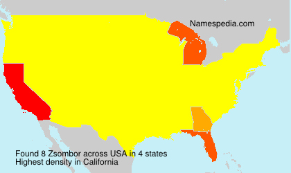 Surname Zsombor in USA