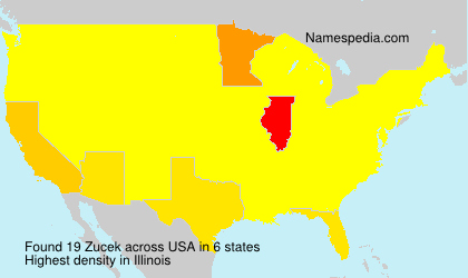 Surname Zucek in USA