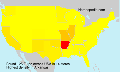 Surname Zulpo in USA