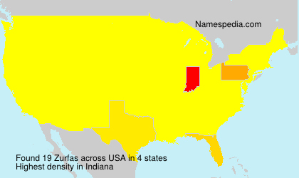 Surname Zurfas in USA