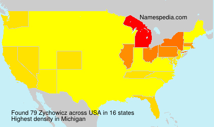 Surname Zychowicz in USA
