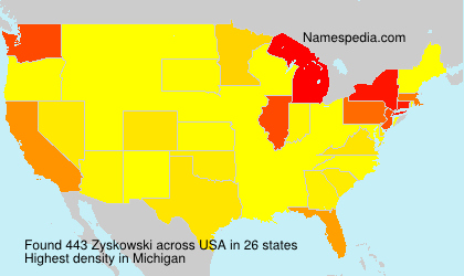 Surname Zyskowski in USA