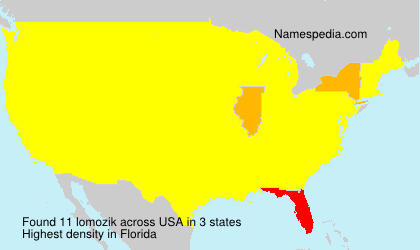 Surname lomozik in USA