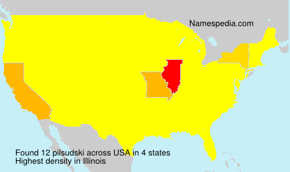 Surname pilsudski in USA