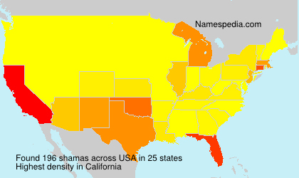 Surname shamas in USA