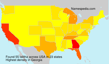 Surname talitha in USA